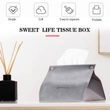 Tissue Box Paper Napkin Holder Storage Bag Office Desktop PU Leather Nordic Style Creative Bathroom Car Toilet Restaurant 2024 - buy cheap