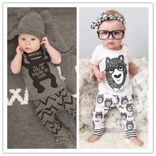 New Summer baby boys Clothing Sets Short Sleeve Print Cartoon monster T Shirt + Short Pants 2pcs Sets 2024 - buy cheap