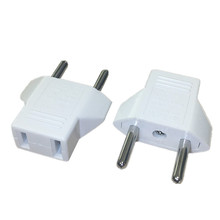 2pcs New CN US To EU Euro Europe Plug Adapter 2 Round Socket Converter Travel Electrical Power Adapter Socket China To EU Plug 2024 - buy cheap