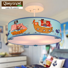 Qiseyuncai Mediterranean personality pirate ship children's room chandelier creative led boy bedroom warm creative lighting 2024 - buy cheap