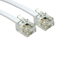 RJ11 To RJ11 Cable Lead 4 Pin ADSL DSL Router Modem Phone 6p4c - WHITE 5m Long 2024 - buy cheap