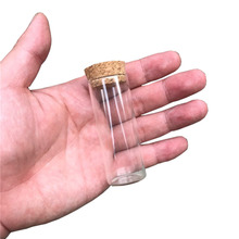 Empty Glass Bottles with Corks Clear Seal Vial Jars Containers for Food  Liquid Perfume Storage 15ml 20ml 25ml Bottles 24pcs 2024 - buy cheap