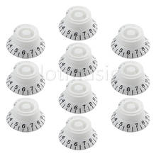 10pcs White Guitar Knobs Bell Knobs for Electric Guitar Replacement Parts 2024 - buy cheap