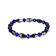 Fashion Natural Stone Magnetite Black Gallstone Beaded Bracelet Health Bangle for Women Men Jewelry #1 2024 - buy cheap