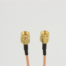 10 pieces/lot SMA Male to SMA Male plug Straight RF Connector Crimp RG316 Cable Jumper Pigtail Cable 50cm 2024 - buy cheap