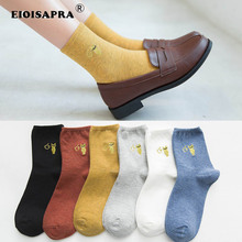 [EIOISAPRA]Gold Silver Silk Kawaii Cat Embroidery Women Socks Japanese Harajuku Literary Grace Funny Socks Sokken 2024 - buy cheap