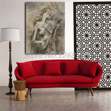 Póster Artístico de Pablo Picasso con mandolina HD, lienzo de pintura, imagen de pared, accesorios de decoración modernos para el hogar y el dormitorio 2024 - compra barato