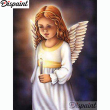 Dispaint Full Square/Round Drill 5D DIY Diamond Painting "Cartoon angel girl" 3D Embroidery Cross Stitch Home Decor Gift A11362 2024 - buy cheap