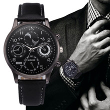 CCQ Ретро дизайн кожаный ремешок Аналоговый сплав кварцевые наручные часы лучший бренд класса люкс montre homme мужские часы наручные мужские B1 2024 - купить недорого