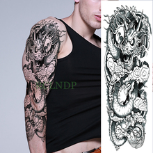 Водонепроницаемая Временная тату-наклейка Fly Dragon, китайский стиль, полная рука, поддельные тату, флэш-тату, большой размер, рукав, Тато для мужчин и женщин 2024 - купить недорого