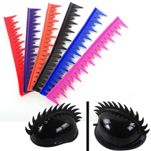 Pegatinas de goma para casco de moto de carreras, banda de púas para BMX, Mohawks, 3M, rojo, rosa, negro, naranja, azul 2024 - compra barato