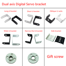 Servo Bracket, For Dual axis Digital Servo Steering Bearing Bracket To DIY Humanoid Robot Arm, Robotic Part Accessory 2024 - buy cheap