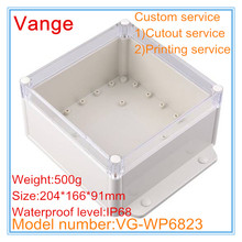2pcs/lot professional injected mould box IP68 waterproof 204*166*91mm ABS plastic enclosure diy case for power support device 2024 - buy cheap