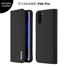 Dux Ducis Роскошный чехол-бумажник из натуральной кожи для Huawei P30, винтажный Чехол-книжка для Huawei P30 Pro, Новинка 2024 - купить недорого