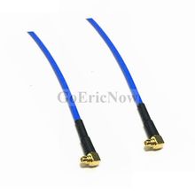 5 pcs  RF Coaxial Right Angle MMCX Male  to Right Angle MMCX Male RG405 Jumper Cable Connector (15cm) 2024 - buy cheap