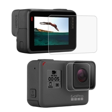 Película de vidrio templado para GoPro, Protector de pantalla LCD HD, carcasa protectora de lente para GoPro HERO(2018)/7 negro/6/5 2024 - compra barato