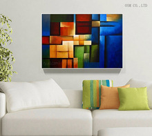 High Skills Artist Hand-painted High Quality Abstract Oil Painting on Canvas Colorful Wall Canvas Painting for Living Room 2024 - buy cheap