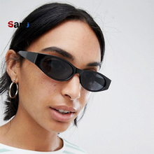 Samjune óculos de sol feminino, óculos para mulheres tipo olho de gato, vintage, cor de doce 2024 - compre barato