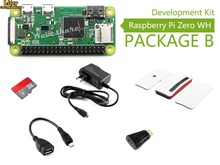 Raspberry pi zero wh (wifi embutido, cabeçalhos pré-soldados) tipo b, cartão micro sd, adaptador de energia, case oficial, componentes básicos 2024 - compre barato