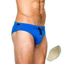 New Push Up Men's Swim Trunks Quick Dry Bathing Suit Man Sexy Gay Briefs Swimwear Summer Hot Beach Surfing Shorts 2024 - buy cheap