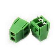 Conector de bloco terminal de parafuso 20 argolas, passo: 5.0mm/0.2 polegadas verde 5mm kf128 2 pinos 2024 - compre barato