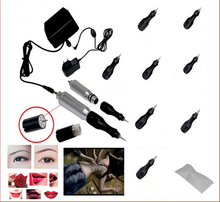 Complete Tattoo Dragon Rotary Machine Kit Professional Permanent Makeup Gun Needles Set for Eyebrow Eyeliner Lip 2024 - buy cheap