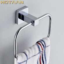 Suporte de toalha de banheiro, toalheiro de parede de aço inoxidável, anéis redondos para toalhas, toalheiro, moda quente, frete grátis 2024 - compre barato