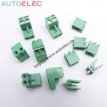 10pcs 5.08mm Pitch 2 Pins  male&female Pins PCB Electrical Screw Terminal Block Connector wire terminals pin header &socket 2024 - buy cheap