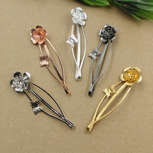 Antique Bronze/Gold/Silver/Black Vintage Barrettes Hair Bobby Hairpins ,DIY Hairgrips Jewelry Finding Accessories 2024 - buy cheap