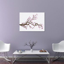 HAOCHU Fingerprint Canvas Painting DIY Branch Flower Creative Picture Guestbook Unique Leaf Wedding Party Event Home Wall Decor 2024 - buy cheap