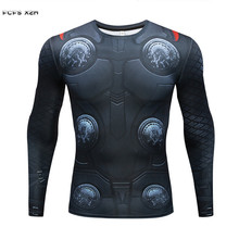 Camiseta deportiva 3D de iron Man para hombre, ropa de Capitán América, Cosplay de Thor, traje de Halloween, película 2024 - compra barato
