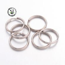 50pcs Iron Metal Split Rings Platinum Color Double Loops Connecting Ring for Keychain Jewelry Making 16mm in diameter 2024 - buy cheap