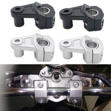 Abrazadera para manillar de motocicleta, pieza de aluminio de 28mm para Honda, BMW, Yamaha, Kawasaki, 2 uds. 2024 - compra barato