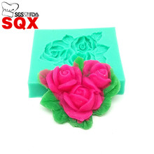 Grupo Da Flor Silicone Fondant Bolo Mold Soap Sugarcraft Decoração Do Bolo do Dia Das Bruxas Natal Fondant Silicone Molde SQ15290 2024 - compre barato