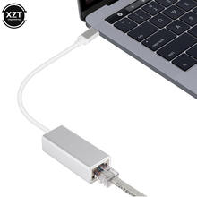 Внешний проводной адаптер USB C Ethernet Сетевая карта USB 2,0 Тип C к RJ45 Lan для MacBook Windows 7/10 10/100 Мбит/с 2024 - купить недорого