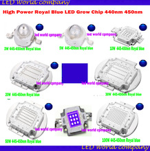 Chip de Cultivo LED de alta potencia, 440nm, 450nm, 1W, 3W, 5W, 10W, 20W, 30W, 50W, 100W, COB, para luz LED para cultivo de plantas DIY 2024 - compra barato