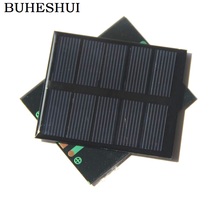 Buheshui sistema de carregamento de painel solar, célula solar policristalina 0.5w 2.5v com bateria led 58*70mm epóxi atacado 50 peças 2024 - compre barato