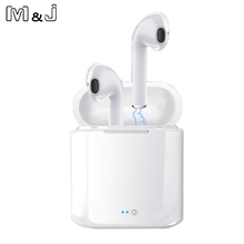 M&J TWS Bluetooth Earphones i7s Mini True Wireless Earbud Headset For apple headphones iPhone Android Charging Box Samsung 2024 - купить недорого