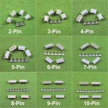 50sets XH 2.54mm 2/3/4/5/6/78/9/10-Pin Connector Plug ( Male, Right Angle Female , Crimps ) 2024 - buy cheap