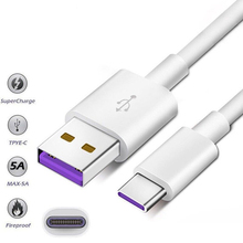 Cable USB tipo C de carga rápida para teléfono móvil, de 5a supercargador, 1M/2M 2024 - compra barato