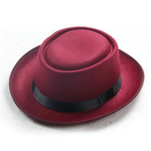 Women's Hat British Style Vintage Lady Fedoras Wool Felt Hats Fashion Flowers Bone Casual Hat Caps 2024 - buy cheap
