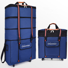Portable 36 Inch Spinner waterproof portable travel Suitcase Nylon cloth fabrics, air carrier bag, folding bags 5 wheel handbag 2024 - buy cheap