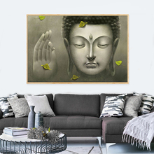 Impresiones de arte de pared, carteles de Buda, lienzo abstracto, pintura al óleo, imágenes de pared para sala de estar, decoración religiosa del hogar Zen 2024 - compra barato