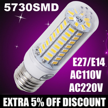 E27 LED Bulb E14 LED Lamp 220V Corn Bulb Warm White Cold White 24 36 48 56 69 72LEDs for Home Modern Living Room LED Light bulb 2022 - buy cheap