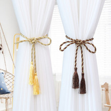 Modern Minimalist Curtain Straps Hand-Woven Tassel Hanging Ear Curtains Buckle Curtain Rope Strap Lanyard Accessories 4 Loaded 2024 - buy cheap