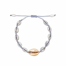 Moda puka concha pulseira presentes para mulheres jóias cera corda amizade pulseira ajustável na moda praia clássico acessórios 2024 - compre barato