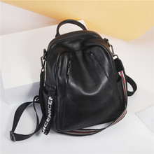 Nesitu High Quality New Fashion Black Genuine Leather Small Women Backpack Female Girl Lady Travel Bag Shoulder Bags M113 2024 - buy cheap