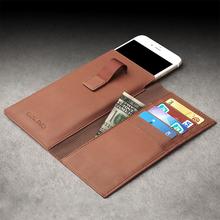Новый чехол QIALINO для iphone 6, 6s, 4,7, кожаный чехол-бумажник для iphone 6 plus, 6s plus, роскошный чехол с отделением для карт 5,5 дюйма 2024 - купить недорого