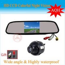 Promoción de la visión nocturna de la Cámara de vista trasera del coche con 4,3 pulgadas LCD en Color de coche espejo Monitor envío gratis 2024 - compra barato