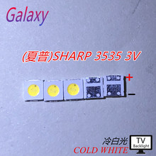1000 unidades de retroiluminación LED para TV, para aplicación SHARP, LCD, 1W, 3V, 3535, 3537, blanco frío, GM5F22ZH10A 2024 - compra barato